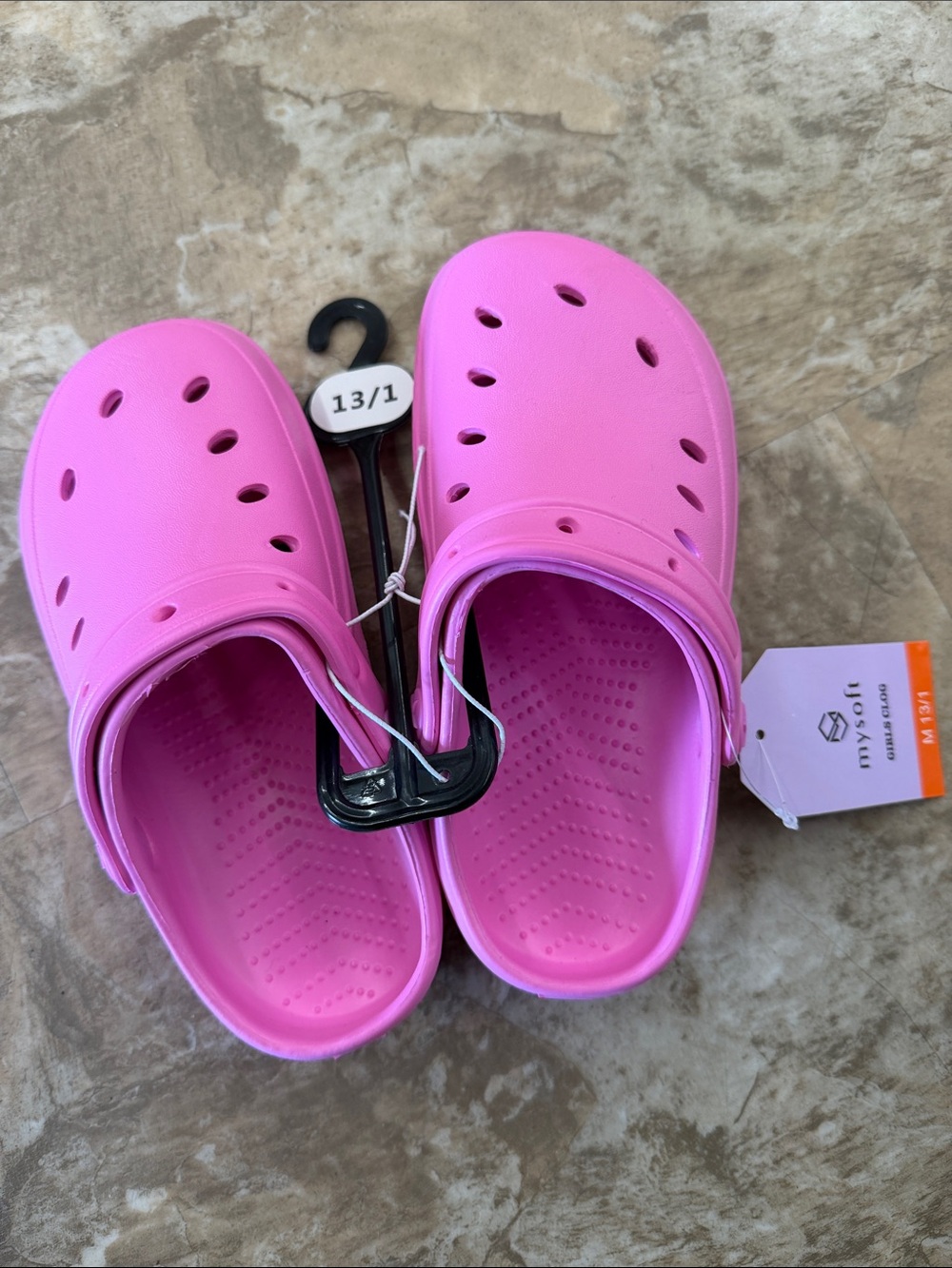 Kids Pink Clog Sandals